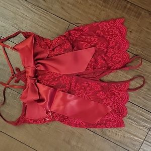 Red lingerie